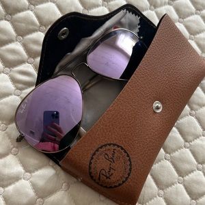 Purple Flash Lens Polarized Ray Bans